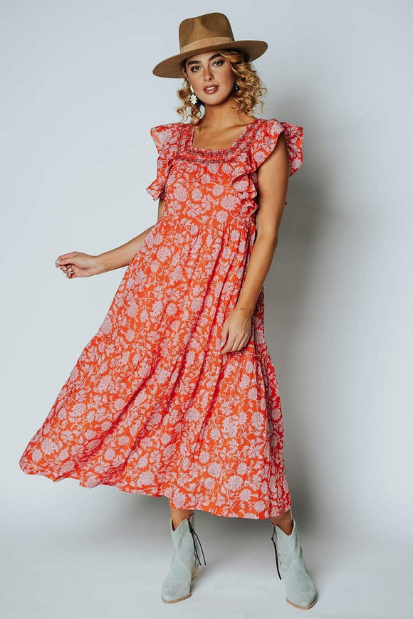 Free People Bonita Printed Midi Dress in Pop Combo | Free People Bonita Printed Midi Dress in Pop Combo | Clad & Cloth |  Dress | Amazon | Instagram.